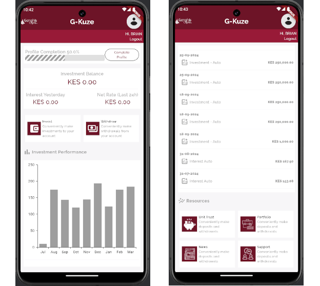 G-Kuze Mobile App